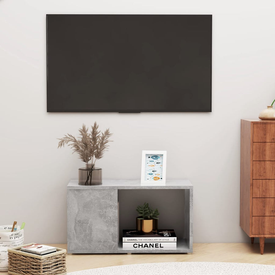 Tv-Meubel 60X24X32 Cm Spaanplaat Betongrijs