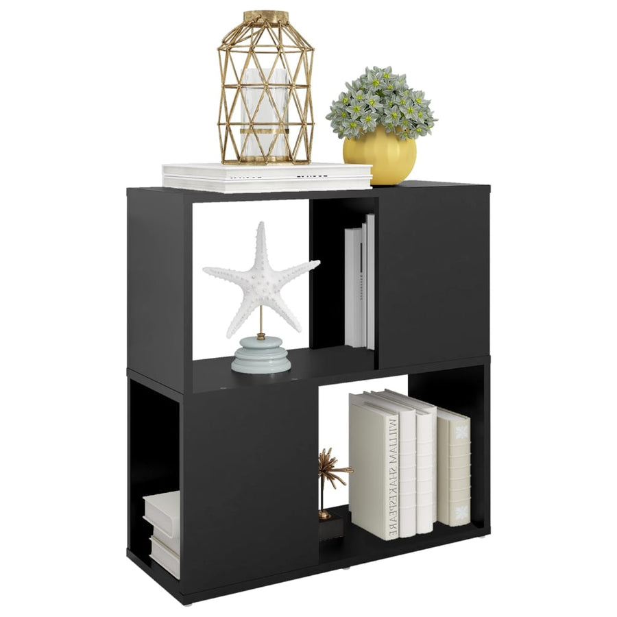 Boekenkast 60X24X63 Cm Spaanplaat Zwart
