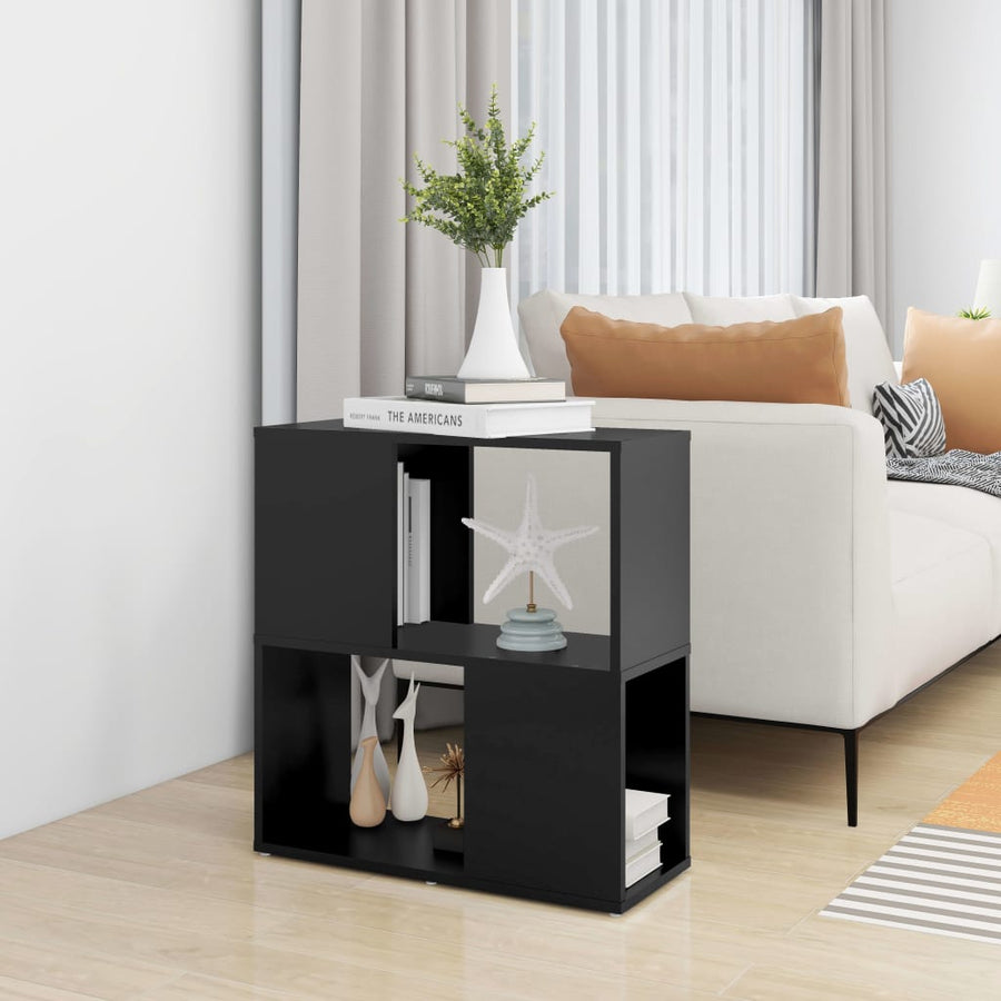 Boekenkast 60X24X63 Cm Spaanplaat Zwart