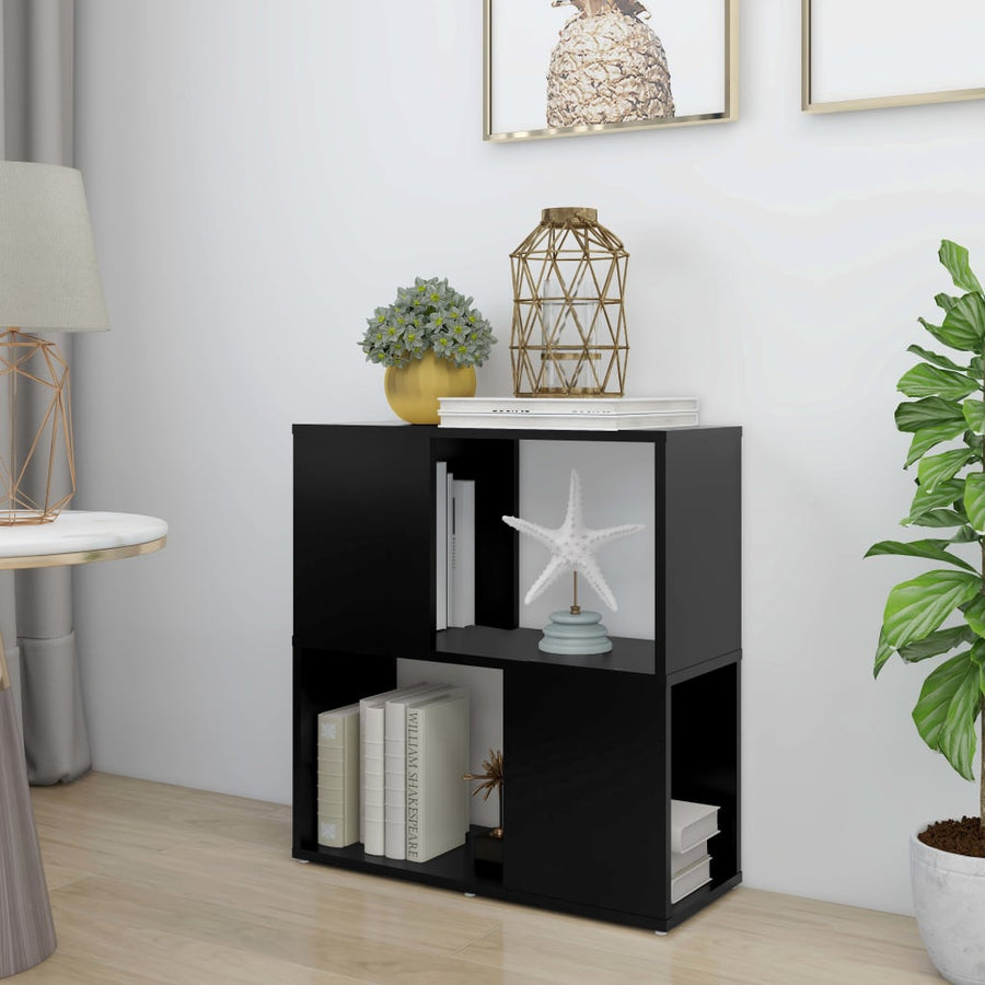 Boekenkast 60X24X63 Cm Spaanplaat Zwart