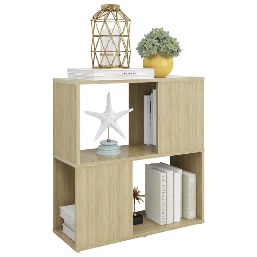 Boekenkast 60X24X63 Cm Spaanplaat Sonoma Eikenkleurig 1