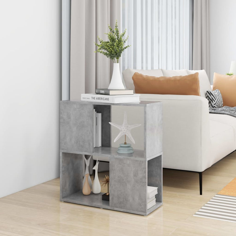 Boekenkast 60X24X63 Cm Spaanplaat Betongrijs 1