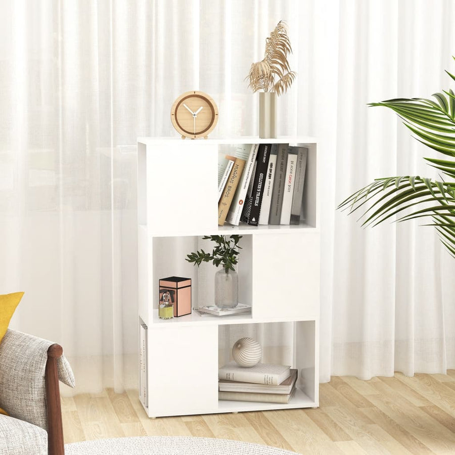 Boekenkast/Kamerscherm Bewerkt Hout Wit 60 x 24 x 94 cm