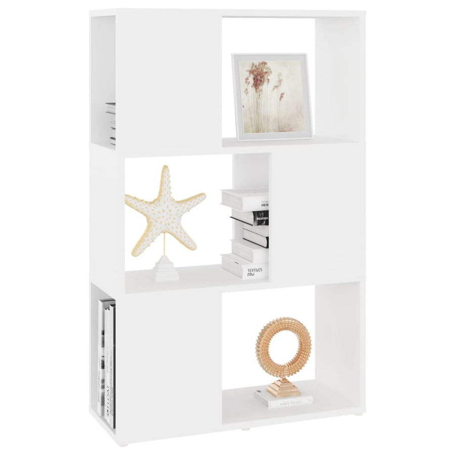 Boekenkast/Kamerscherm Bewerkt Hout Wit 60 x 24 x 94 cm