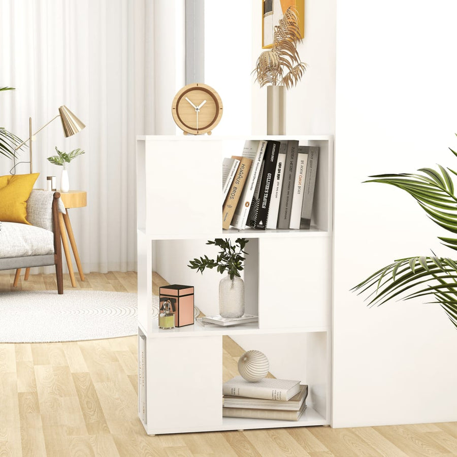 Boekenkast/Kamerscherm Bewerkt Hout Wit 60 x 24 x 94 cm
