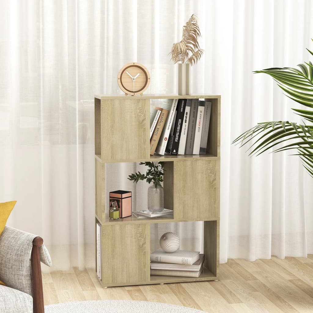 Boekenkast/Kamerscherm Bewerkt Hout Sonoma Eiken 60 x 24 x 94 cm