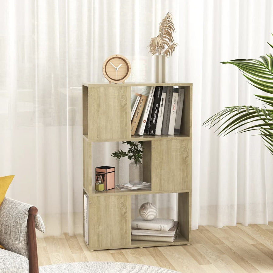 Boekenkast/Kamerscherm Bewerkt Hout Sonoma Eiken 60 x 24 x 94 cm