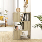 Boekenkast 60x24x94 cm bewerkt hout sonoma eiken