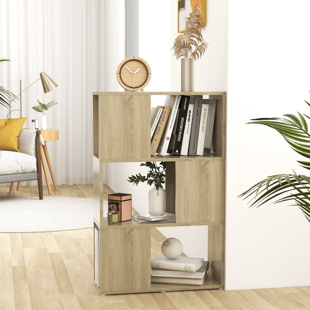 Boekenkast/Kamerscherm Bewerkt Hout Sonoma Eiken 60 x 24 x 94 cm