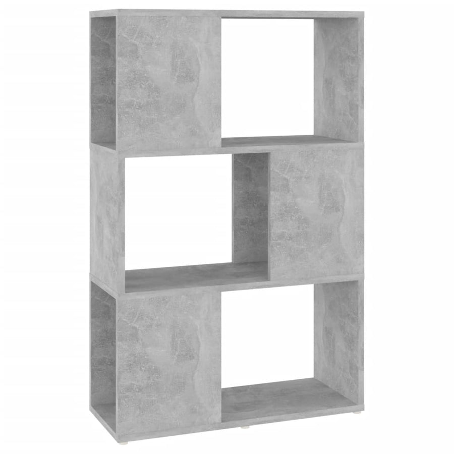 Boekenkast/Kamerscherm 60X24X94 Cm Spaanplaat Betongrijs 1