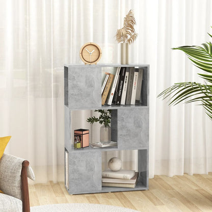 Boekenkast/Kamerscherm 60X24X94 Cm Spaanplaat Betongrijs 1