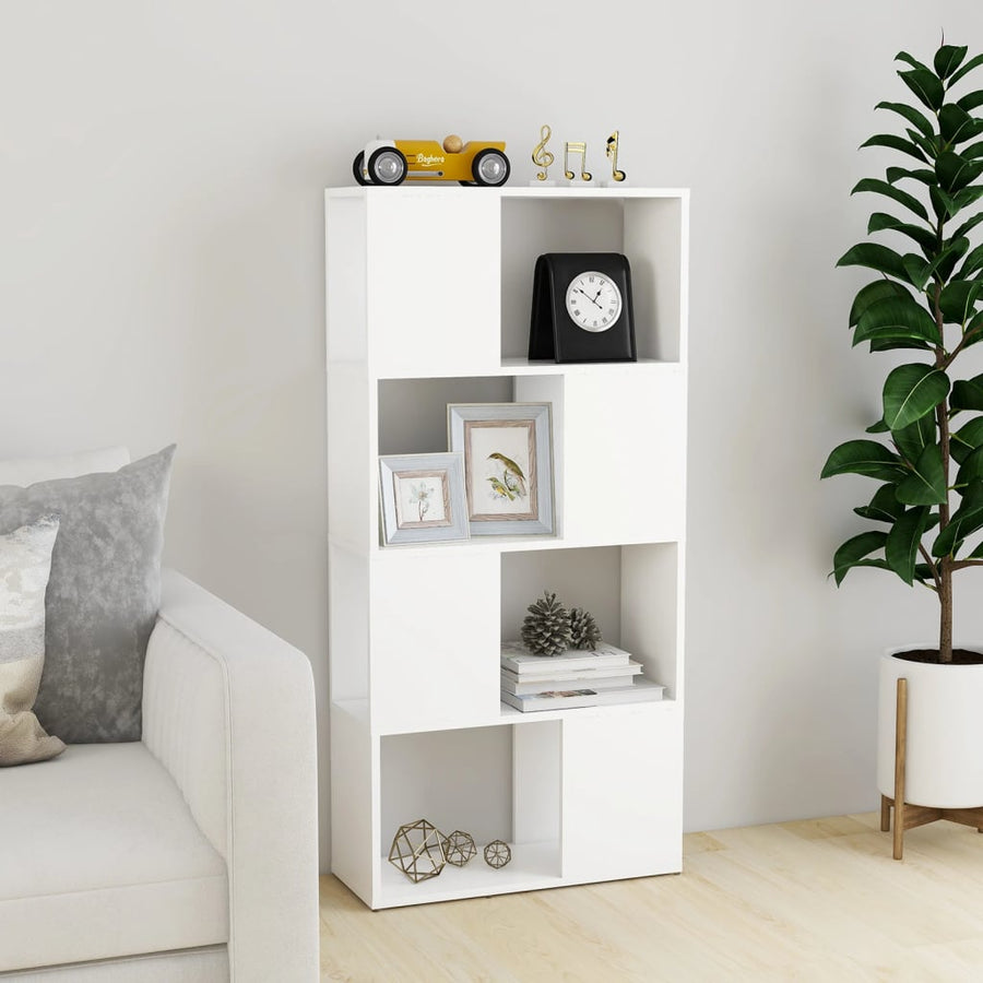 Boekenkast/Kamerscherm 60X24X124,5 Cm Spaanplaat Wit