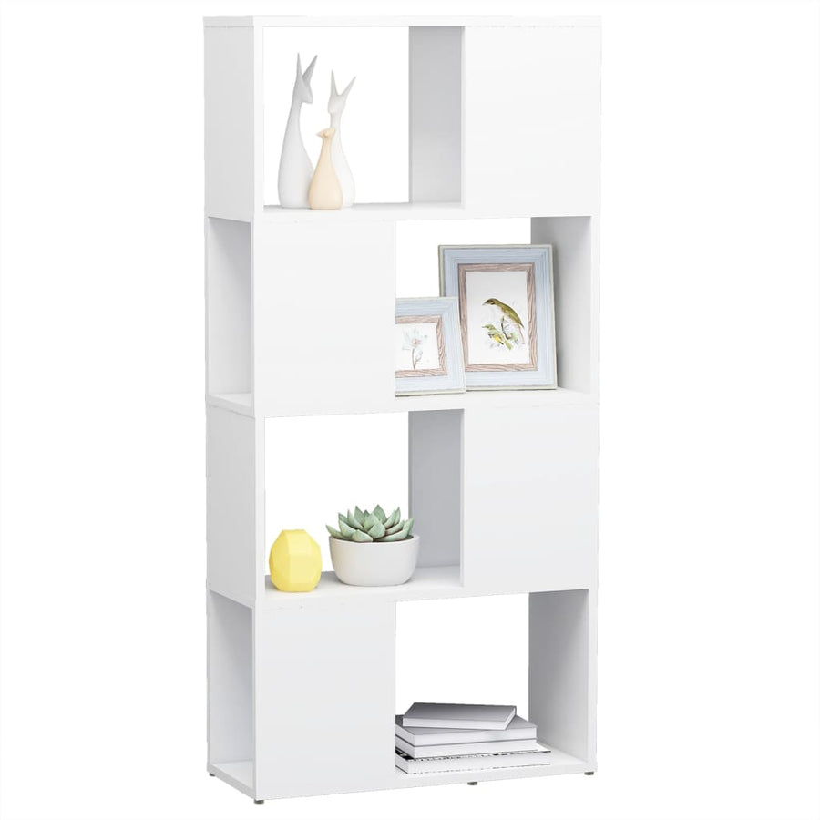 Boekenkast/Kamerscherm 60X24X124,5 Cm Spaanplaat Wit