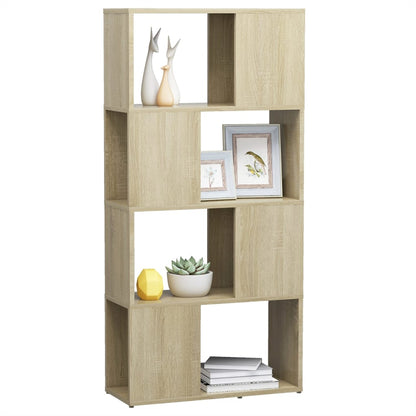 Boekenkast/Kamerscherm 60X24X124,5 Cm Bewerkt Hout Sonoma Eiken 60 x 24 x 124.5 cm