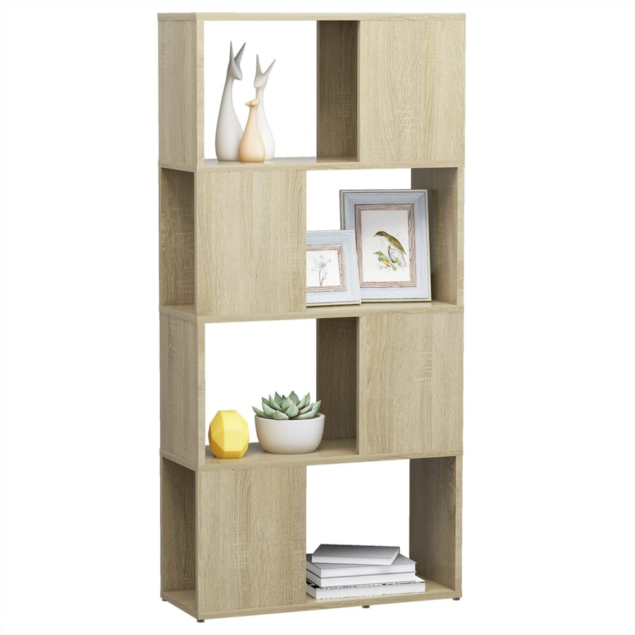 Boekenkast/Kamerscherm 60X24X124,5 Cm Bewerkt Hout Sonoma Eiken 60 x 24 x 124.5 cm