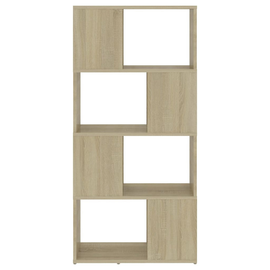 Boekenkast/Kamerscherm 60X24X124,5 Cm Bewerkt Hout Sonoma Eiken 60 x 24 x 124.5 cm