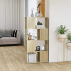 Boekenkast kamerverdeler 60x24x124,5 cm bewerkt hout sonoma eiken