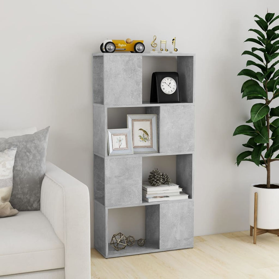 Boekenkast/Kamerscherm 60X24X124,5 Cm Betongrijs 60 x 24 x 124.5 cm