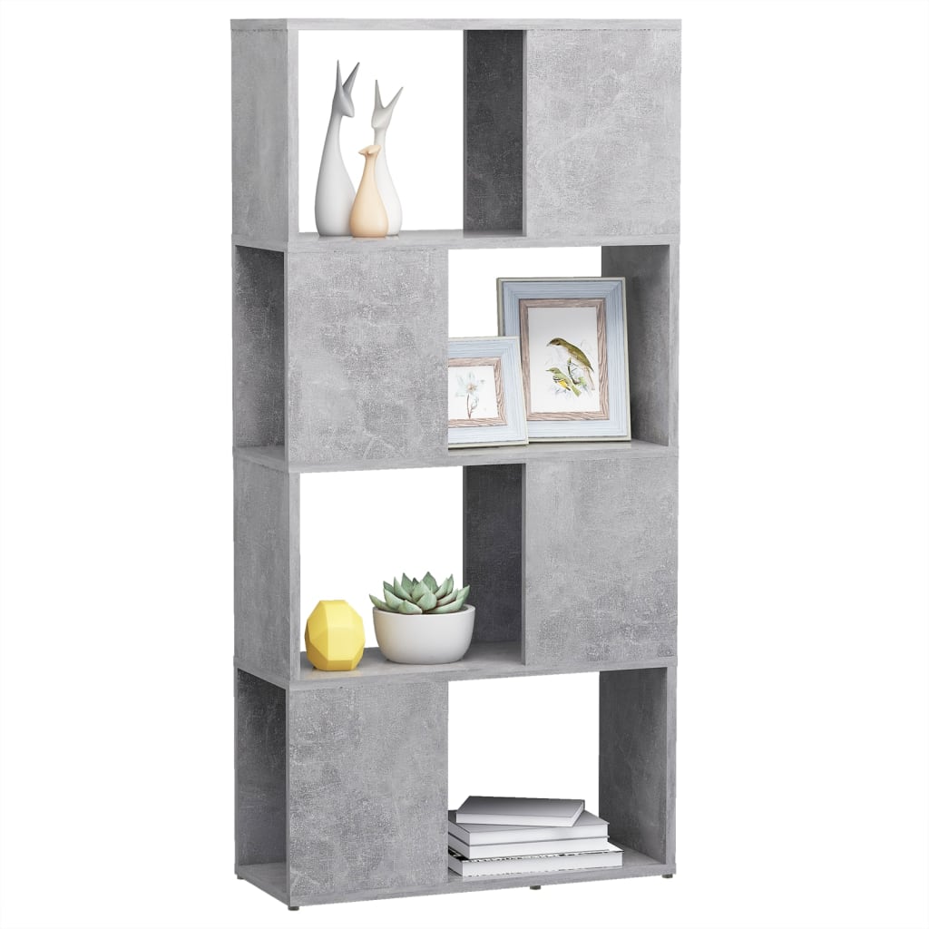 Boekenkast/Kamerscherm 60X24X124,5 Cm Betongrijs 60 x 24 x 124.5 cm
