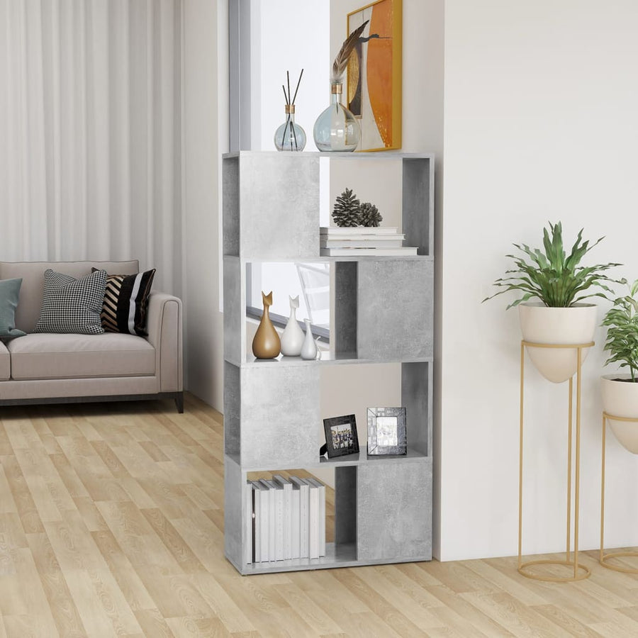 Boekenkast/Kamerscherm 60X24X124,5 Cm Betongrijs 60 x 24 x 124.5 cm