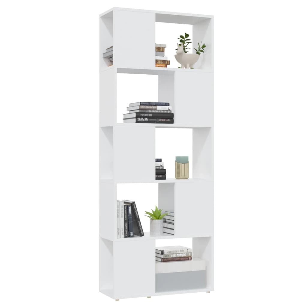 Boekenkast/Kamerscherm 60X24X155 Cm Spaanplaat Wit
