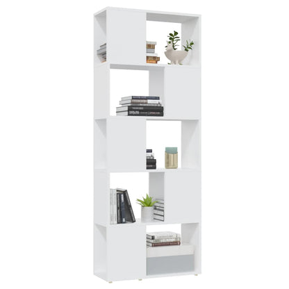 Boekenkast/Kamerscherm 60X24X155 Cm Spaanplaat Wit