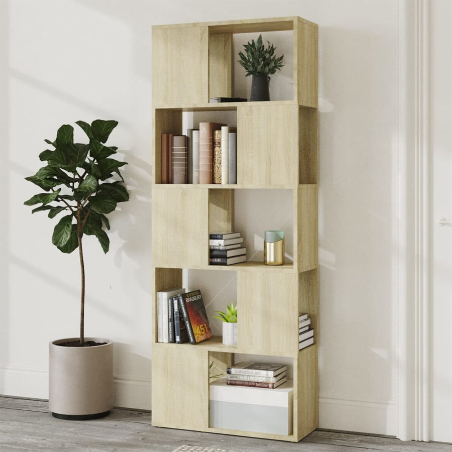 Boekenkast/Kamerscherm 60X24X155 Cm Sonoma Eikenkleurig
