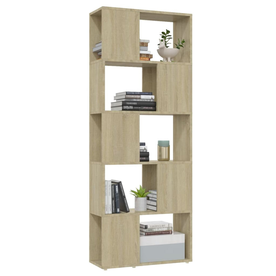 Boekenkast/Kamerscherm 60X24X155 Cm Sonoma Eikenkleurig