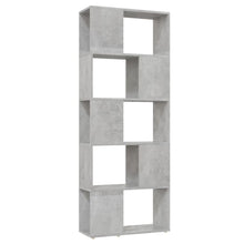 Boekenkast/kamerscherm 60x24x155 cm betongrijs