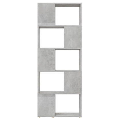 Boekenkast/kamerscherm 60x24x155 cm betongrijs