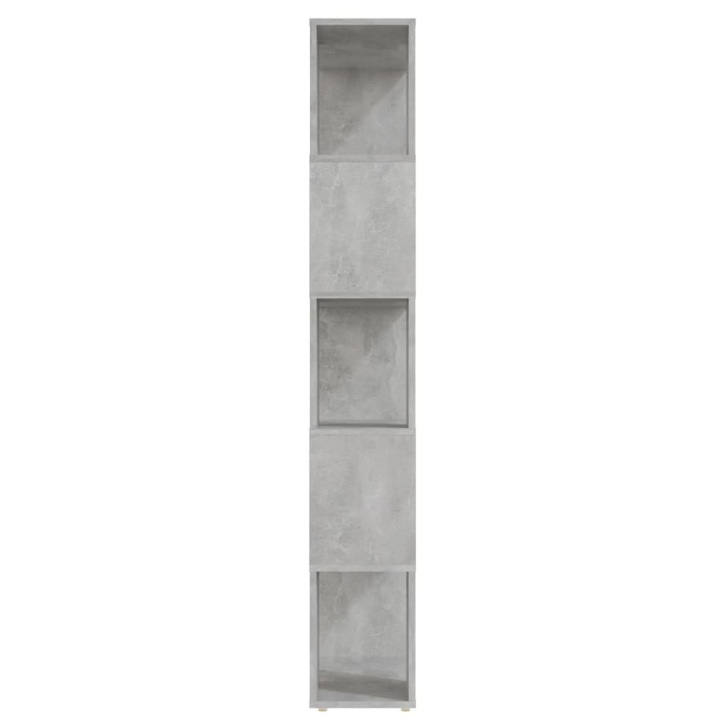 Boekenkast/kamerscherm 60x24x155 cm betongrijs