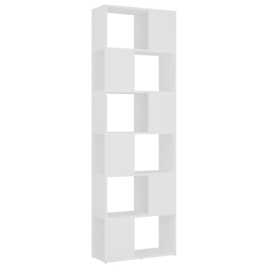 Boekenkast/Kamerscherm 60X24X186 Cm Wit