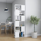 Bookcase/room divider 60x24x186 cm white