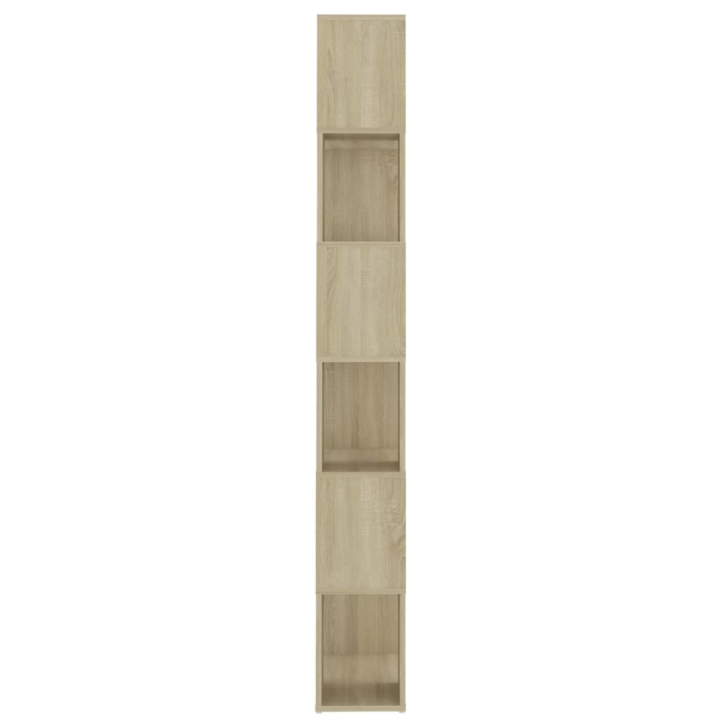 Boekenkast/Kamerscherm 60X24X186 Cm Spaanplaat Sonoma Eiken