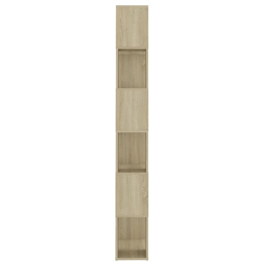 Boekenkast/Kamerscherm 60X24X186 Cm Spaanplaat Sonoma Eiken
