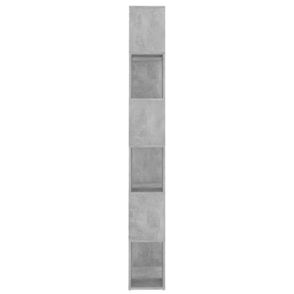 Boekenkast/Kamerscherm 60X24X186 Cm Spaanplaat Betongrijs