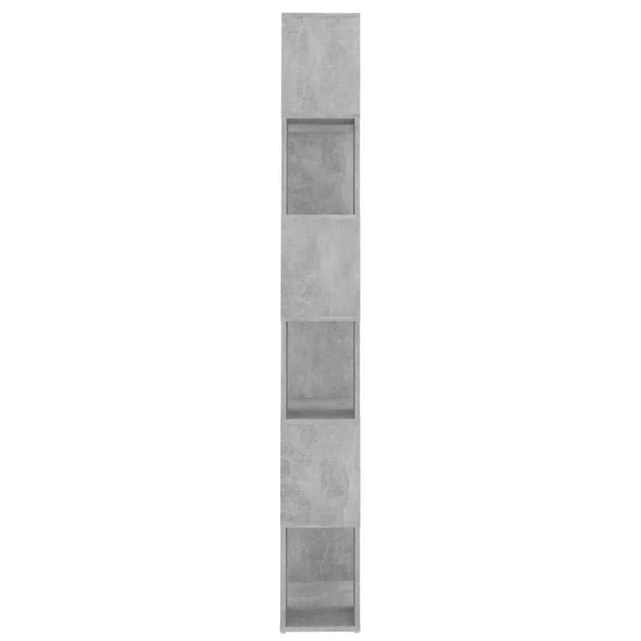 Boekenkast/Kamerscherm 60X24X186 Cm Spaanplaat Betongrijs