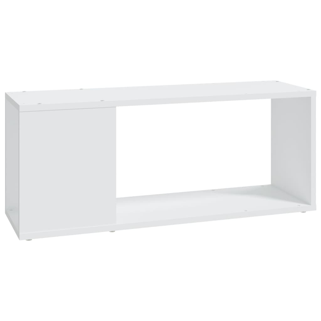 Tv-Meubel 80X24X32 Cm Bewerkt Hout Wit