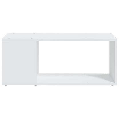 Tv-Meubel 80X24X32 Cm Bewerkt Hout Wit
