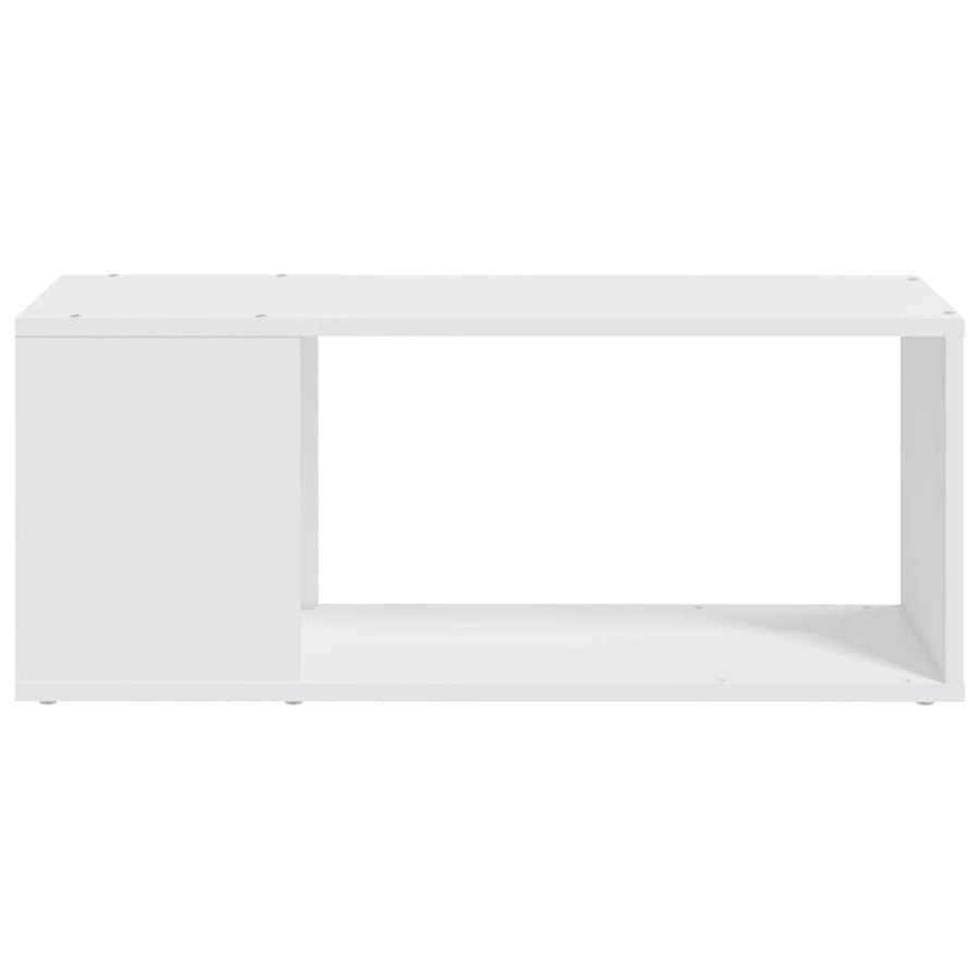 Tv-Meubel 80X24X32 Cm Bewerkt Hout Wit