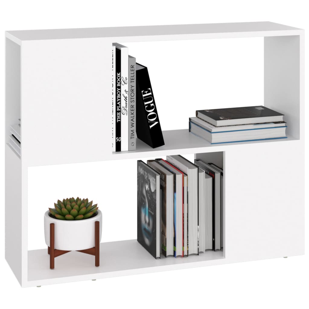 Tv-Meubel 80X24X63 Cm Spaanplaat Wit