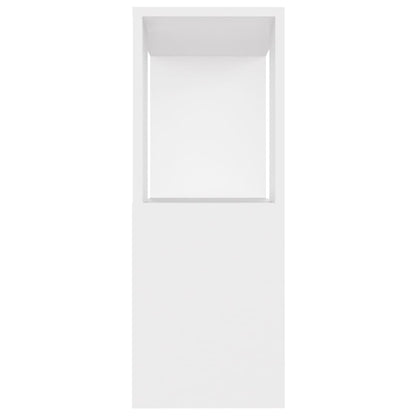 Tv-Meubel 80X24X63 Cm Spaanplaat Wit