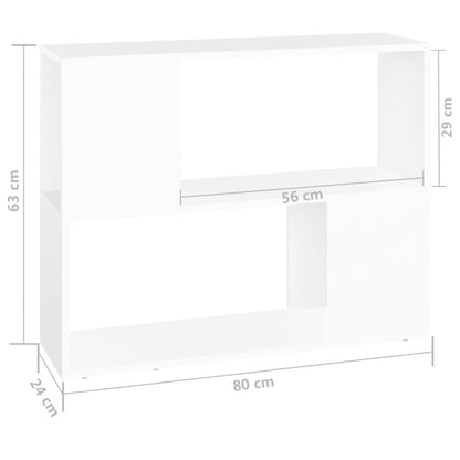 Tv-Meubel 80X24X63 Cm Spaanplaat Wit