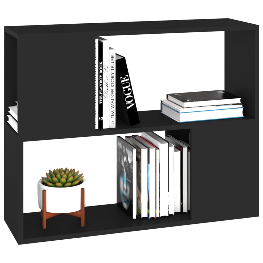 Tv-Meubel 80X24X63 Cm Spaanplaat Zwart