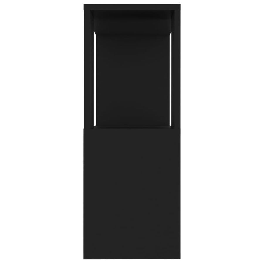 Tv-Meubel 80X24X63 Cm Spaanplaat Zwart
