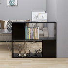 TV cabinet 80x24x63 cm engineered wood black