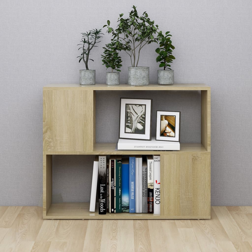 Tv-meubel 80x24x63 cm bewerkt hout sonoma eikenkleurig