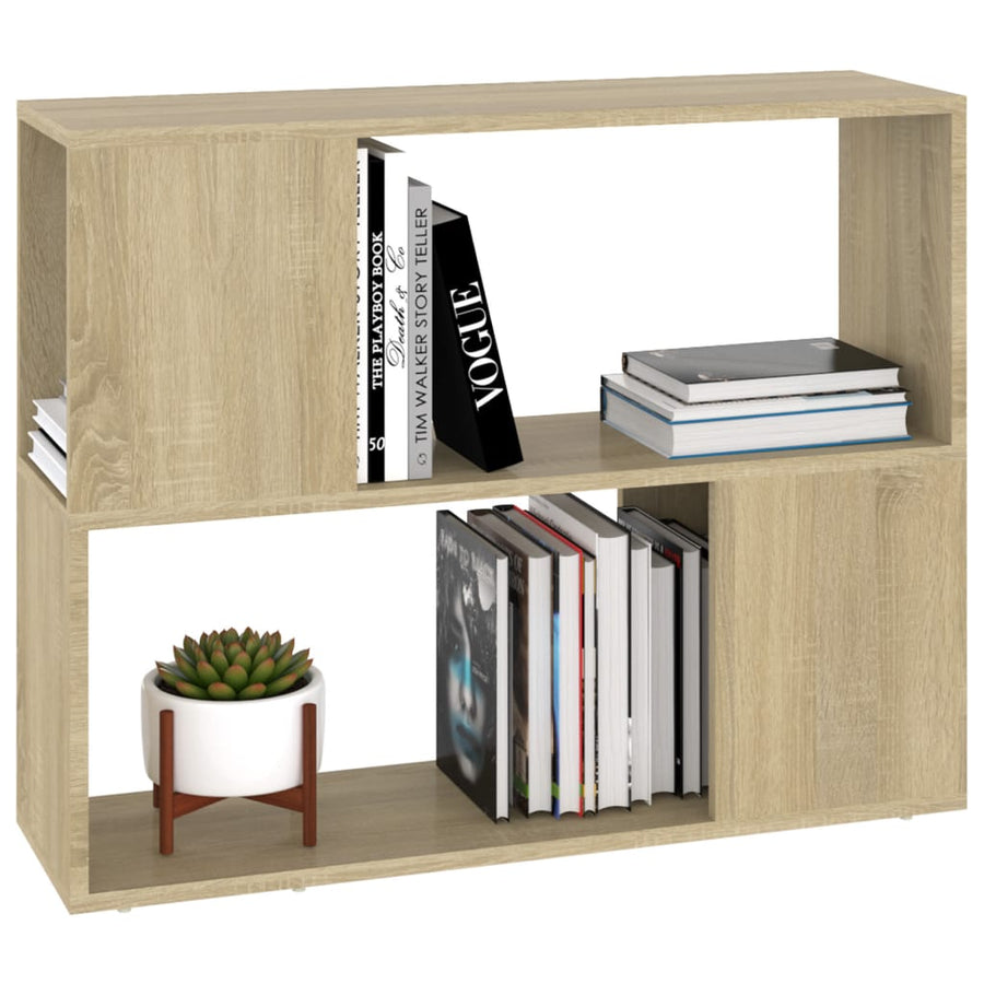 Tv-meubel 80x24x63 cm bewerkt hout sonoma eikenkleurig