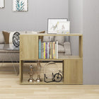 TV Cabinet 80x24x63 cm Engineered Wood Sonoma Oak