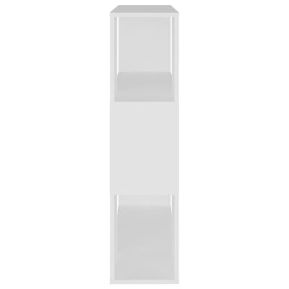 Boekenkast/Kamerscherm 80X24X94 Cm Bewerkt Hout Wit 80 x 24 x 94 cm